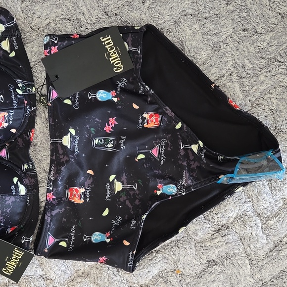 Collectif x Playful Promises COCKTAIL MENU BALCONY BIKINI 2 piece, NWT - Picture 4 of 10